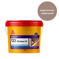 Sikacryl®-122 Window VP, 7 кг, Кирпично-красный оконный герметик акриловый для наружных работ, ведро – ТСК Дипломат